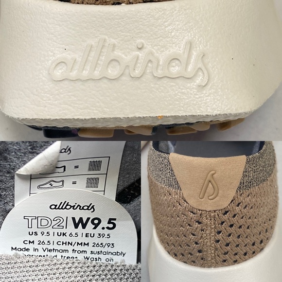 ALLBIRDS LIMITED EDITION:Hazy Beige/Lux Purple (White Sole) Tree Dasher 2 W9.5 - Picture 12 of 12